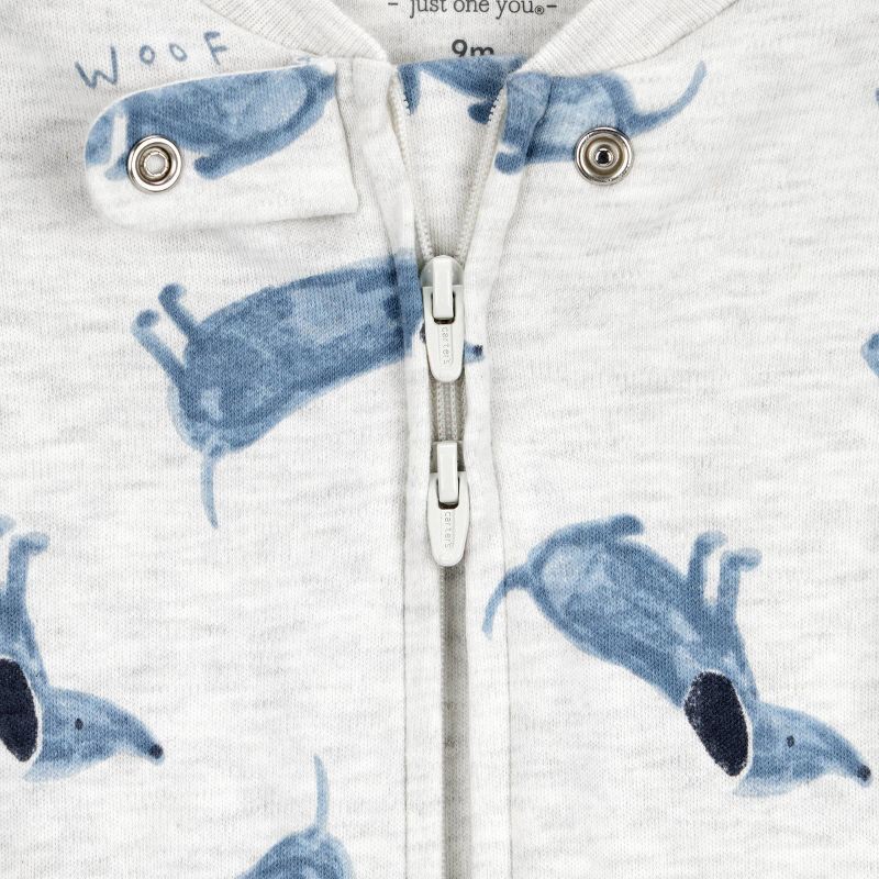 slide 4 of 5, Carter's Just One You® Baby Boys' Dog Sleep N' Play - Gray Newborn, 1 ct