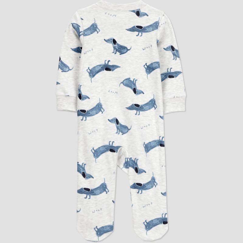 slide 4 of 5, Carter's Just One You® Baby Boys' Dog Sleep N' Play - Gray 6M, 1 ct