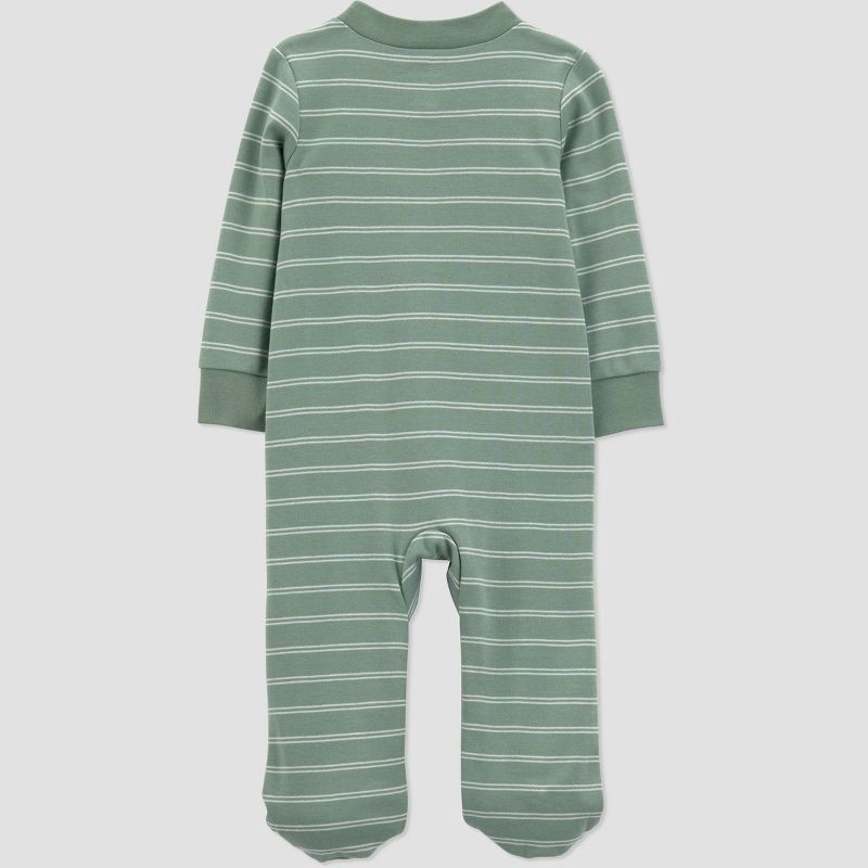 slide 4 of 6, Carter's Just One You® Baby Boys' Striped Dino Sleep N' Play - Green 9M, 1 ct