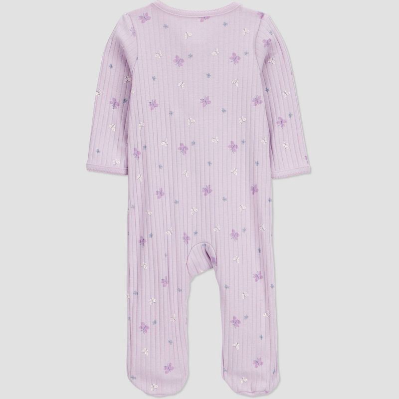 slide 5 of 5, Carter's Just One You® Baby Girls' Butterfly Sleep N' Play - Purple 6M, 1 ct