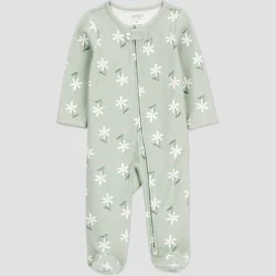 Carter's Just One You® Baby Girls' Floral Sleep N' Play - Green Newborn