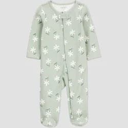 Carter's Just One You® Baby Girls' Floral Sleep N' Play - Green 3M