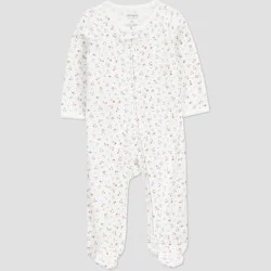 Carter's Just One You® Baby Girls' Floral Sleep N' Play - Cream Newborn