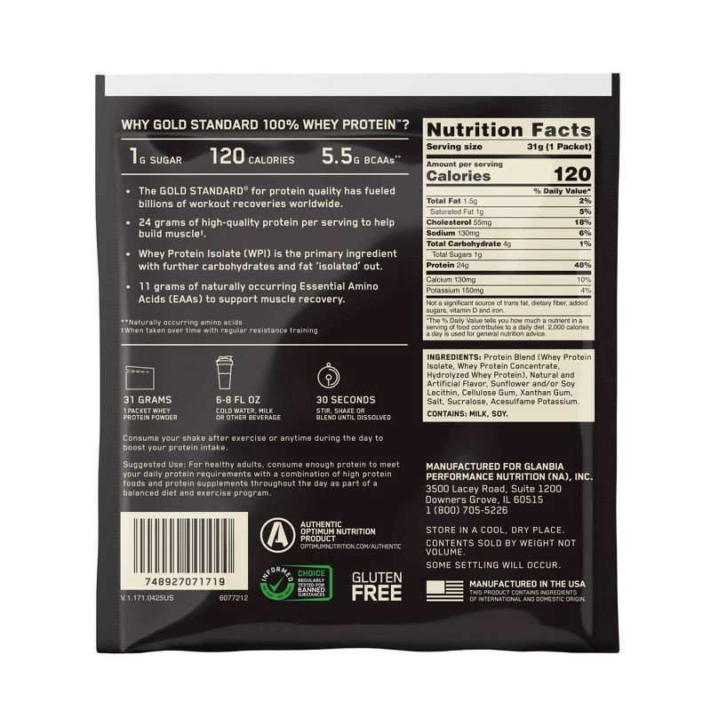 slide 2 of 11, Optimum Nutrition ON Protein Powder - Vanilla Creme, 1 ct