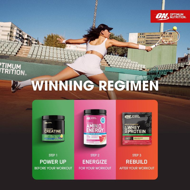 slide 10 of 11, Optimum Nutrition ON Protein Powder - Vanilla Creme, 1 ct