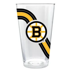 NHL Boston Bruins Retro Wave Pint Glass - 16oz