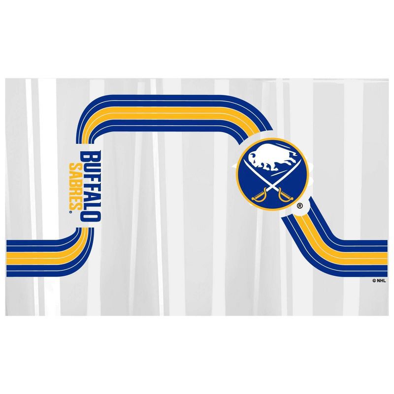 slide 3 of 3, NHL Buffalo Sabres Retro Wave Pint Glass - 16oz, 16 oz