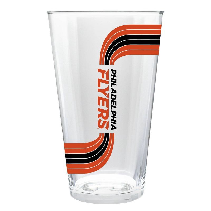 slide 2 of 3, NHL Philadelphia Flyers Retro Wave Pint Glass - 16oz, 16 oz