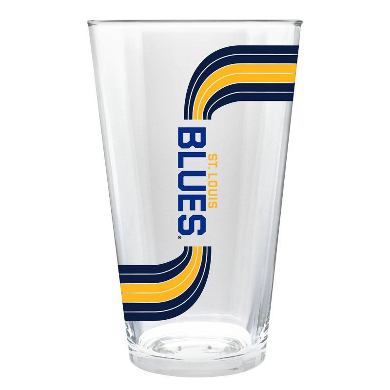 slide 2 of 3, NHL St. Louis Blues Retro Wave Pint Glass - 16oz, 16 oz