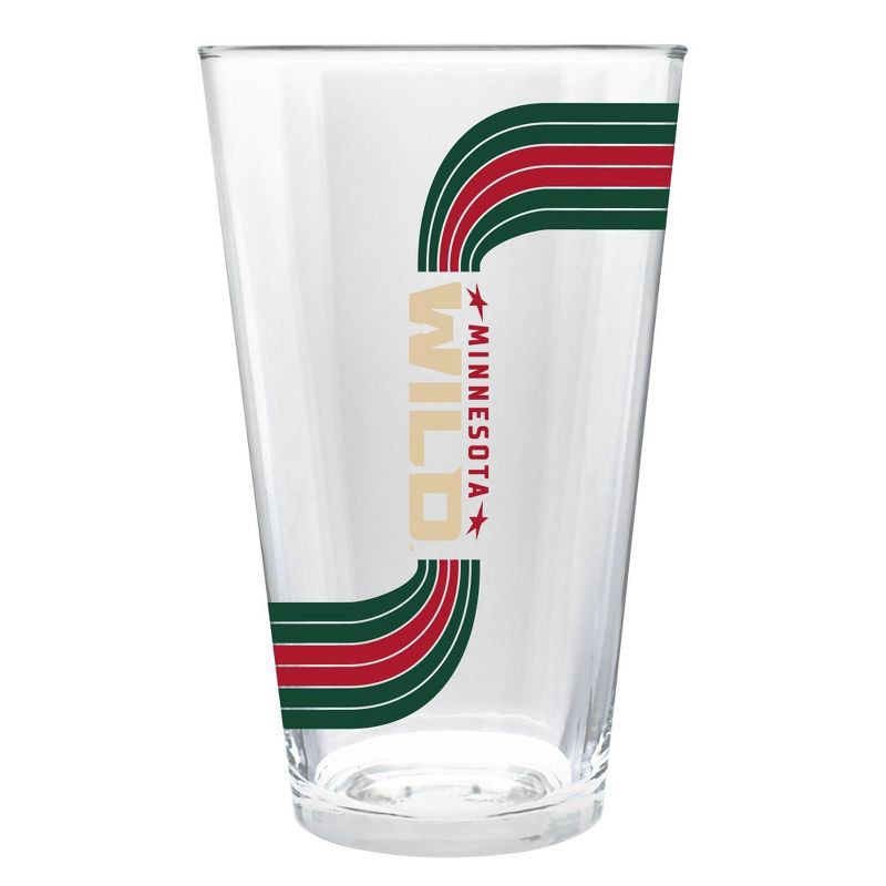 slide 2 of 3, NHL Minnesota Wild Retro Wave Pint Glass - 16oz, 16 oz