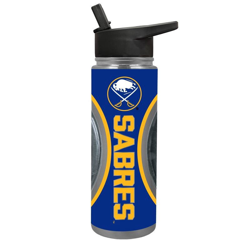 slide 1 of 4, NHL Buffalo Sabres Jr. Thirst Game Puck Water Bottle - 24oz, 24 oz