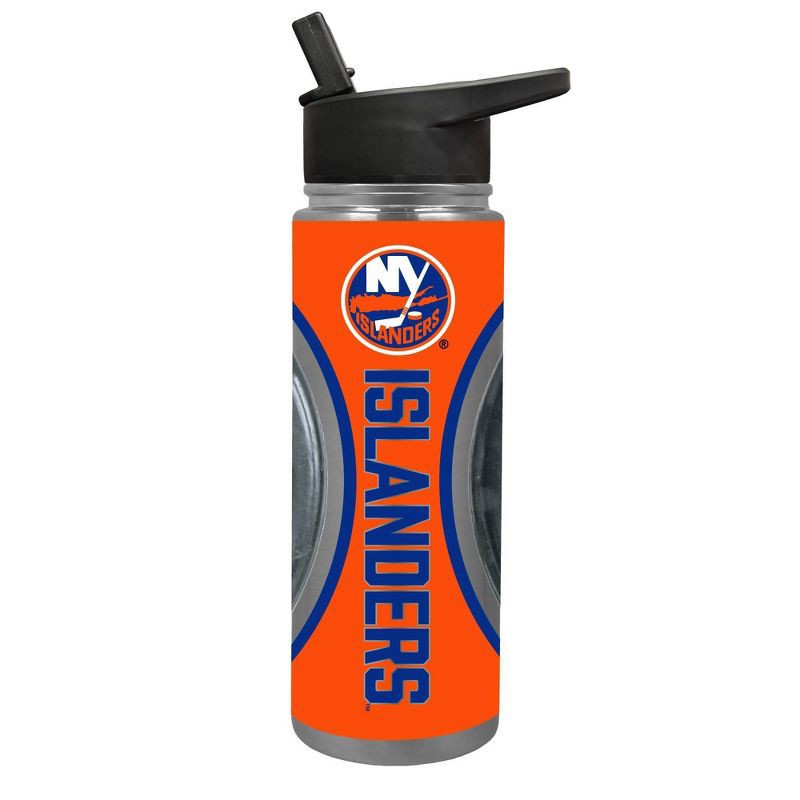slide 1 of 4, NHL New York Islanders Jr. Thirst Game Puck Water Bottle - 24oz, 24 oz