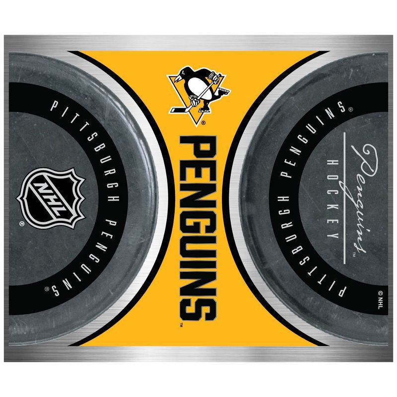 slide 2 of 4, NHL Pittsburgh Penguins Jr. Thirst Game Puck Water Bottle - 24oz, 24 oz