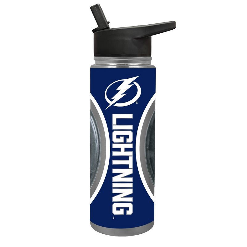 slide 1 of 4, NHL Tampa Bay Lightning Jr. Thirst Game Puck Water Bottle - 24oz, 24 oz