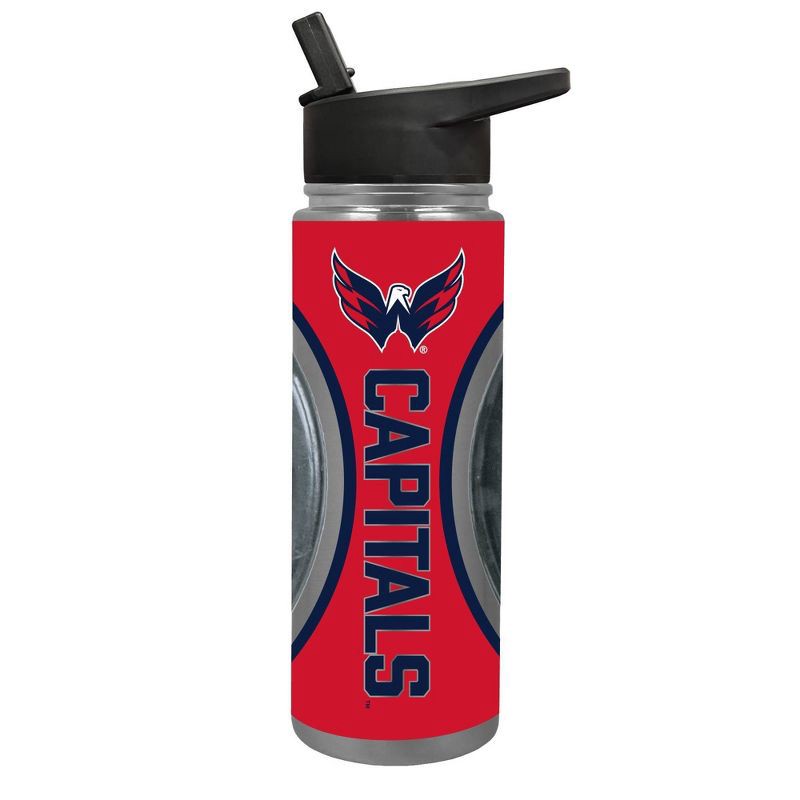 slide 1 of 4, NHL Washington Capitals Jr. Thirst Game Puck Water Bottle - 24oz, 24 oz