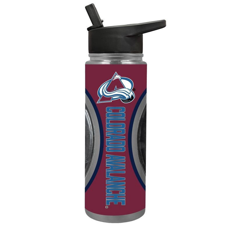 slide 1 of 4, NHL Colorado Avalanche Jr. Thirst Game Puck Water Bottle - 24oz, 24 oz