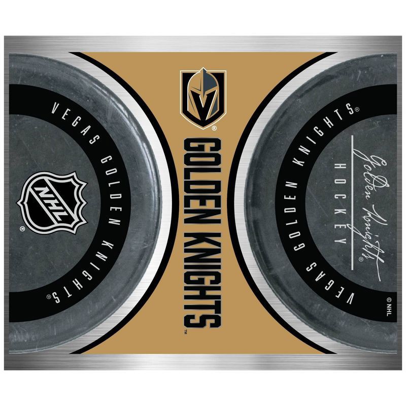 slide 2 of 4, NHL Vegas Golden Knights Jr. Thirst Game Puck Water Bottle - 24oz, 24 oz