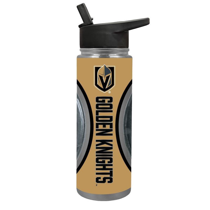 slide 1 of 4, NHL Vegas Golden Knights Jr. Thirst Game Puck Water Bottle - 24oz, 24 oz