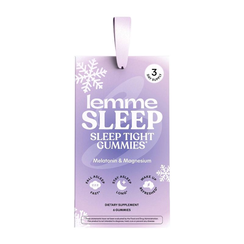 slide 1 of 4, Lemme Sleep Gummies - Holiday Ornament - 6ct, 6 ct