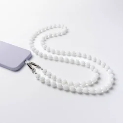 Hello Lux Phone Crossbody Strap - Berry Pearl Beads