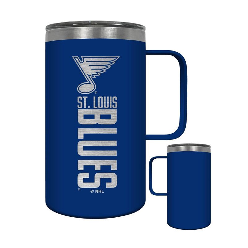 slide 3 of 4, NHL St. Louis Blues Wood Block Hustle Mug - 18oz, 18 oz