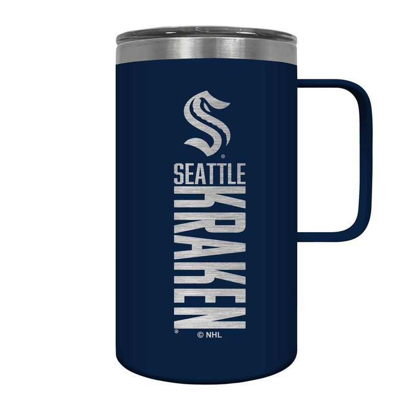 slide 1 of 4, NHL Seattle Kraken Wood Block Hustle Mug - 18oz, 18 oz