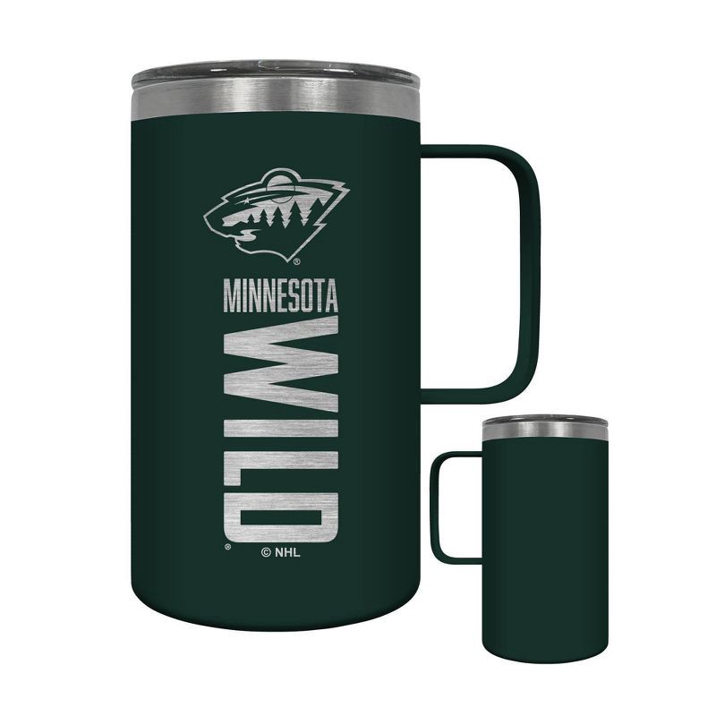 slide 3 of 4, NHL Minnesota Wild Wood Block Hustle Mug - 18oz, 18 oz