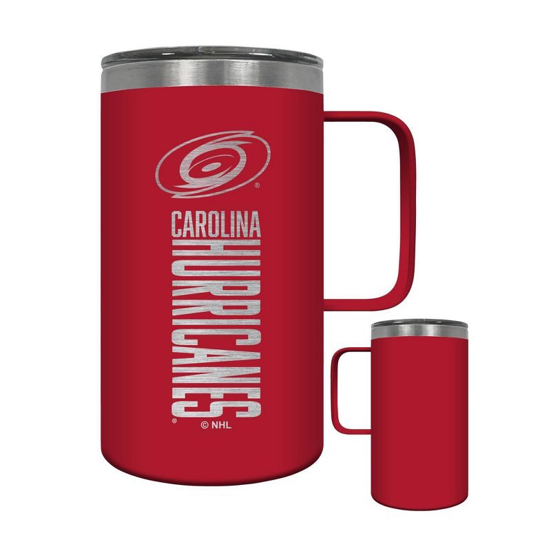 slide 3 of 4, NHL Carolina Hurricanes Wood Block Hustle Mug - 18oz, 18 oz