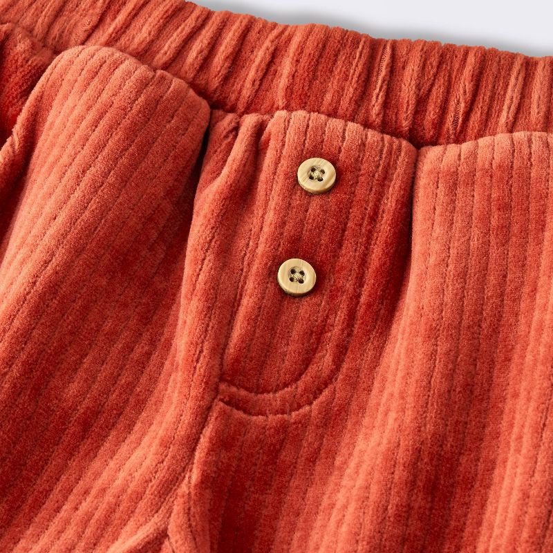 slide 3 of 4, Baby Boys' 2pc Christmas Holiday Striped Sweater and Knit Corduroy Pants Set - Cloud Island™ Cream Newborn, 2 ct