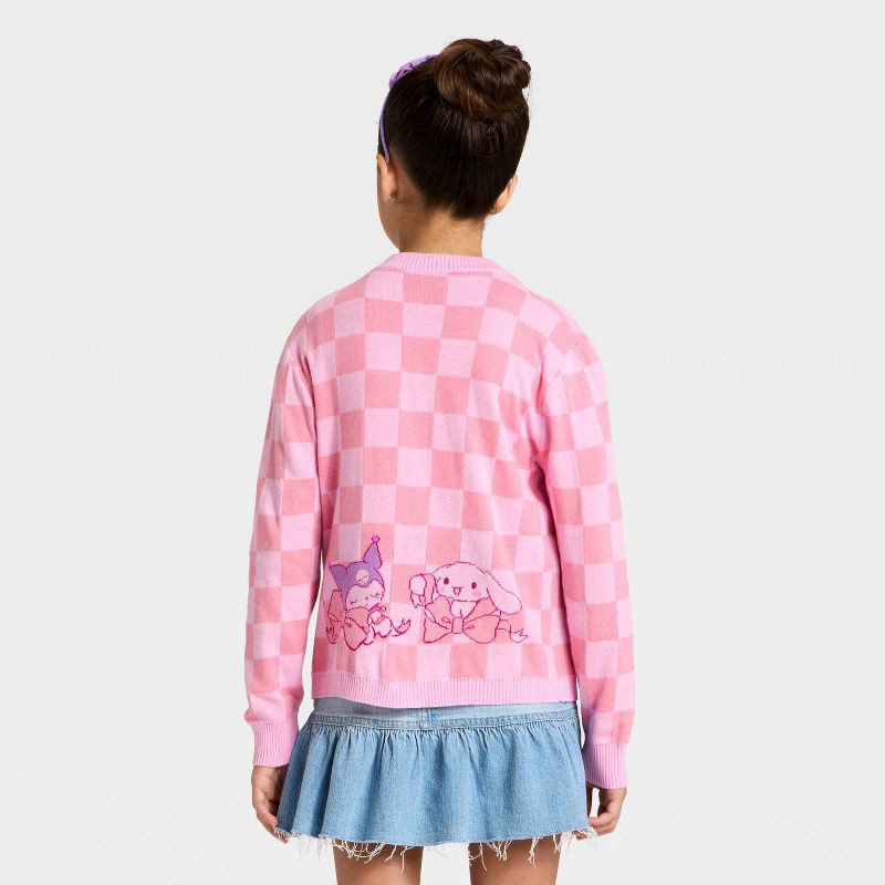 slide 2 of 4, Girls' Sanrio Hello Kitty and Friends Button-Up Cardigan - Pink L, 1 ct