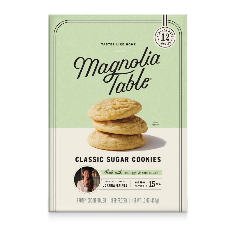 slide 1 of 7, Magnolia Table Classic Sugar Cookies Frozen Cookie Dough - 16oz, 16 oz