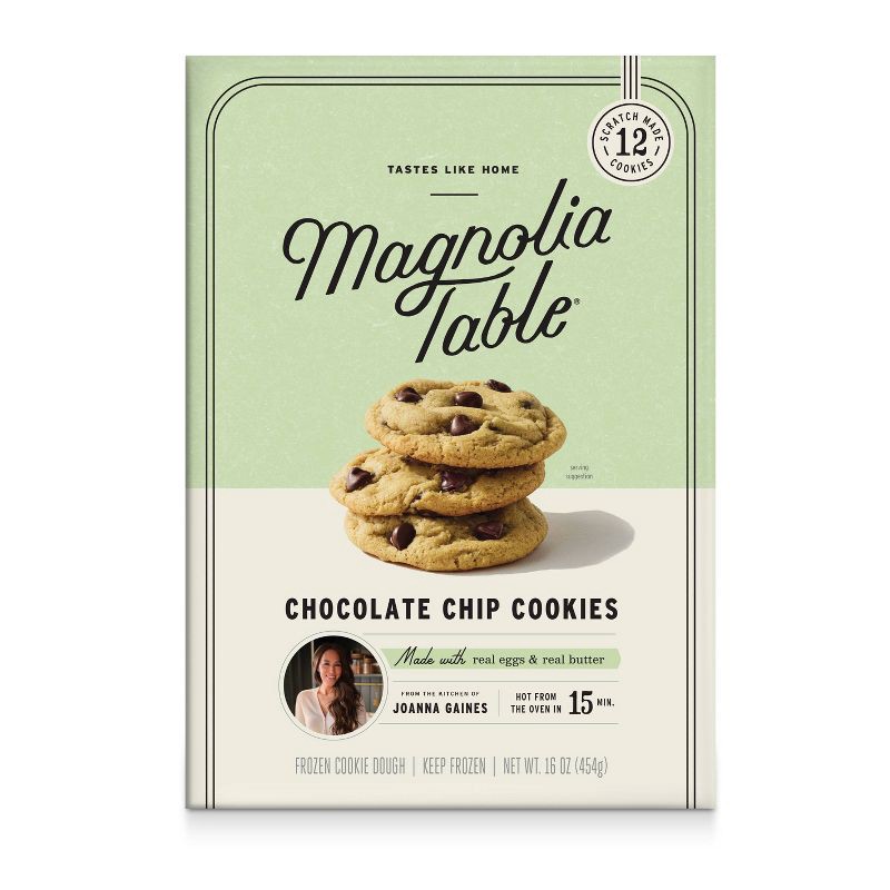 slide 1 of 7, Magnolia Table Chocolate Chip Cookies Frozen Cookie Dough - 16oz, 16 oz