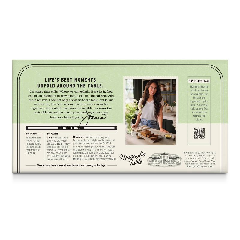 slide 4 of 6, Magnolia Table After School Frozen Banana Bread - 16oz, 16 oz