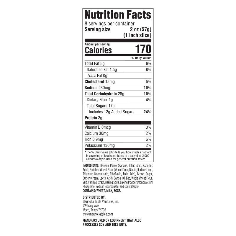 slide 5 of 6, Magnolia Table After School Frozen Banana Bread - 16oz, 16 oz