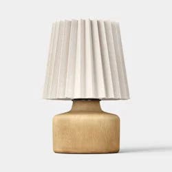 Mini Lamp Faux Wood Brown - Room Essentials™