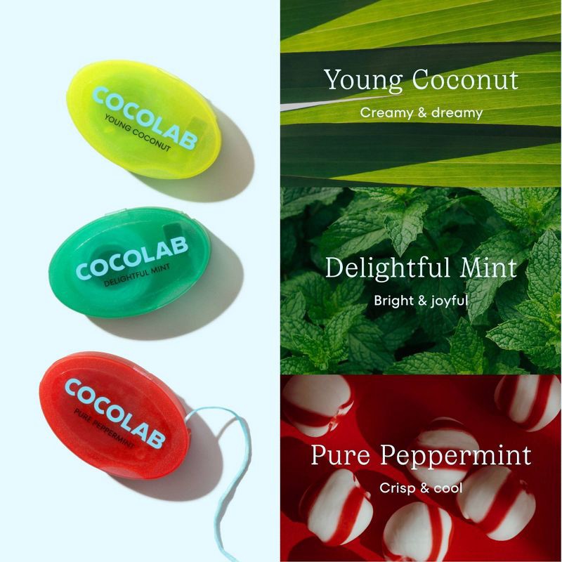 slide 4 of 8, COCOLAB Cocofloss Frosty Floss Trio Mini Cocofloss Gift Set - 3pk, 3 ct