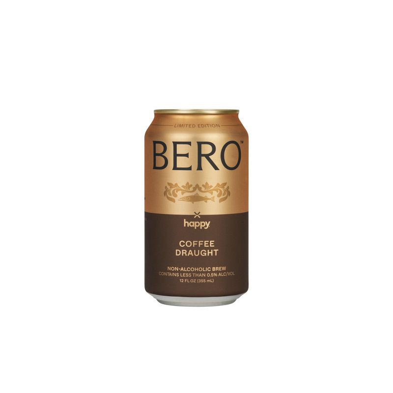slide 2 of 6, BERO Brewing Happy Coffee Draught Non-Alcoholic Beer - 6pk/12 fl oz Cans, 6 ct; 12 fl oz