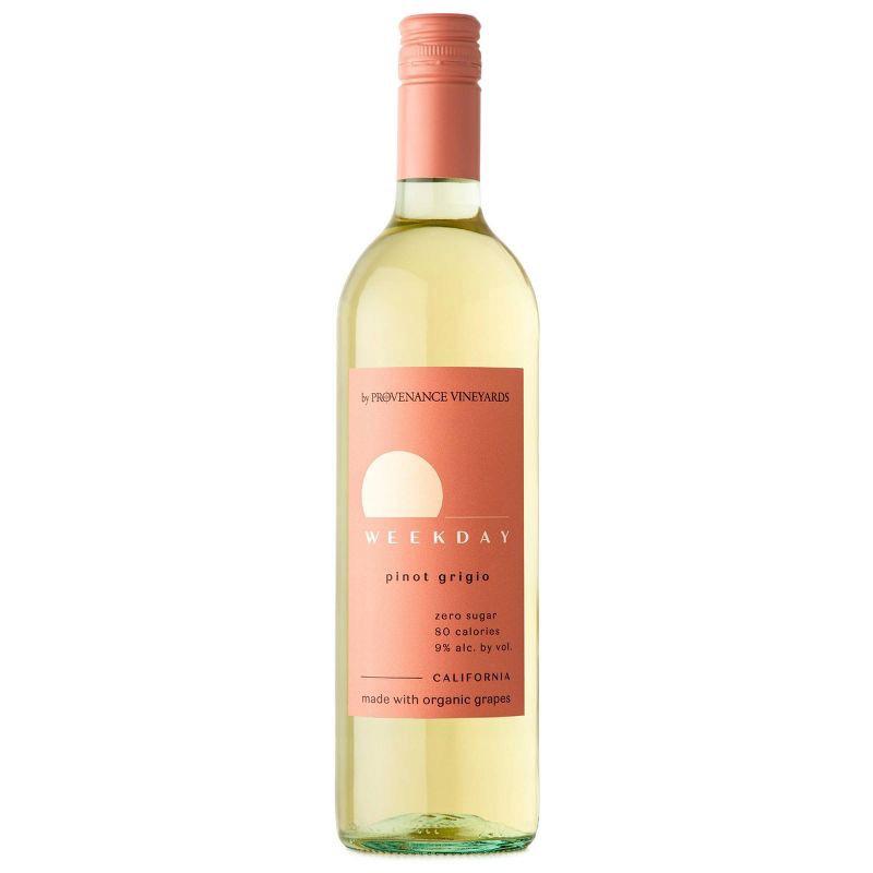 slide 1 of 3, WEEKDAY Organic Pinot Grigio Wine - 750ml Bottle, 750 ml