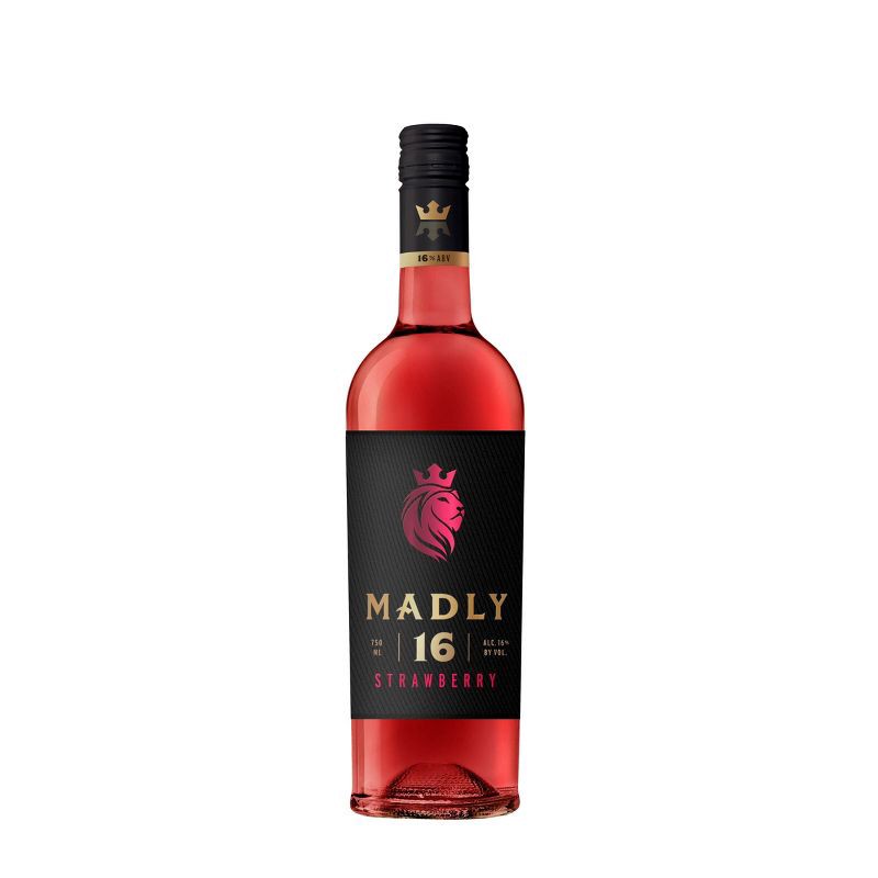 slide 1 of 6, MADLY Strawberry Flavored Wine - 750ml Bottle, 750 ml