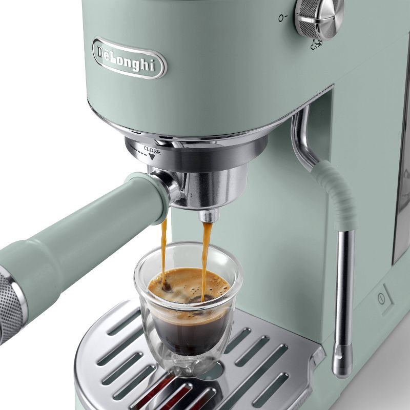 slide 2 of 14, DeLonghi Dedica Duo Espresso and Cold Brew Machine with Milk Frother for Hot & Iced Coffee, Cappuccinos, Lattes & More Pistachio, 1 ct