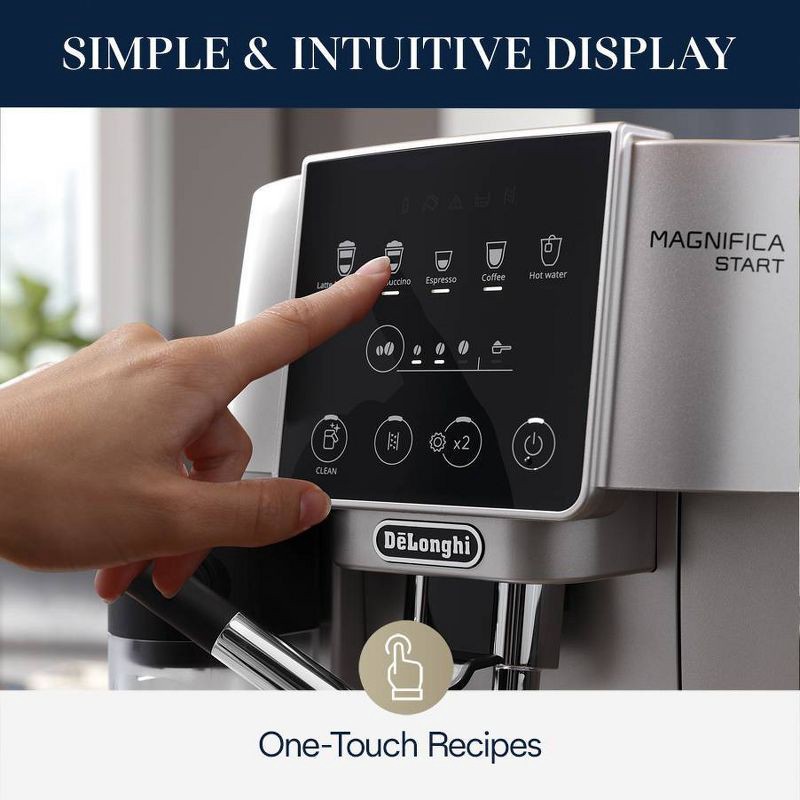 slide 3 of 7, DeLonghi Magnifica Start Automatic Coffee Espresso Machine with Milk Frother, 1 ct