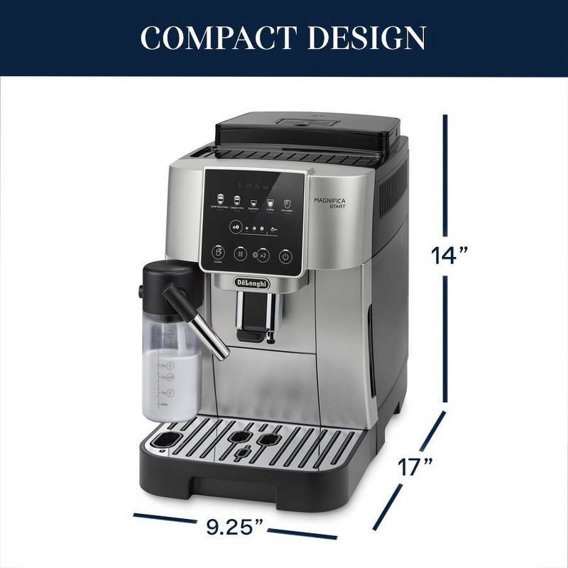slide 6 of 7, DeLonghi Magnifica Start Automatic Coffee Espresso Machine with Milk Frother, 1 ct