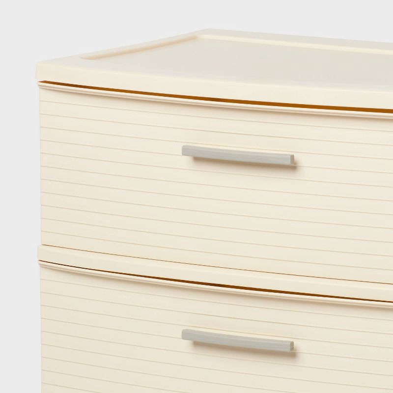 slide 3 of 3, 3 Drawer Wide Tower Snowfall White - Brightroom™, 1 ct