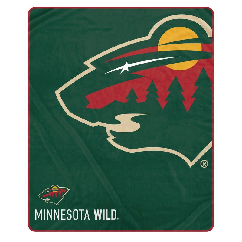 slide 1 of 2, NHL Minnesota Wild 50"x60" Center Ice Ultra Soft Blanket, 1 ct