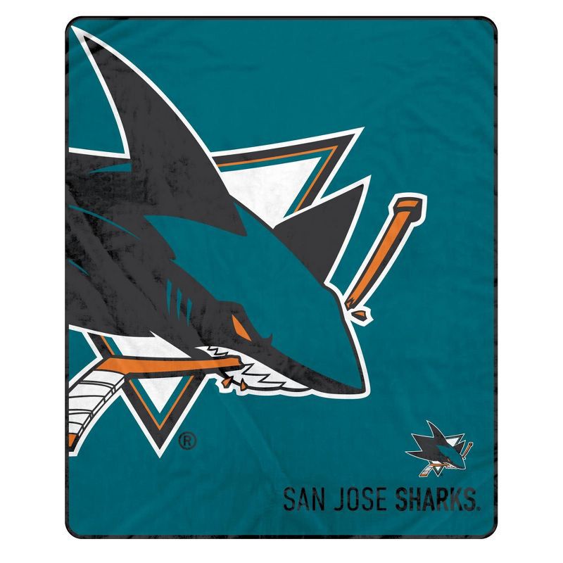 slide 1 of 2, NHL San Jose Sharks 50"x60" Center Ice Ultra Soft Blanket, 1 ct