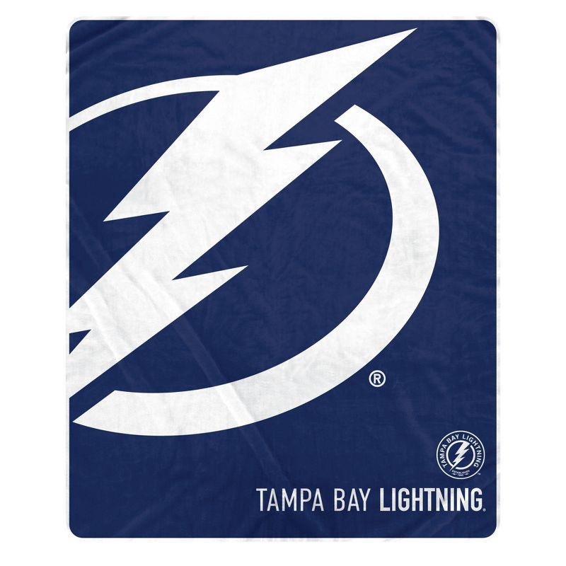 slide 1 of 2, NHL Tampa Bay Lightning 50"x60" Center Ice Ultra Soft Blanket, 1 ct