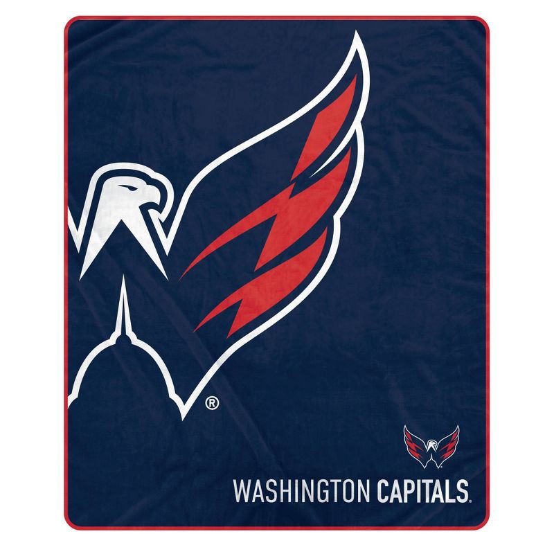 slide 1 of 2, NHL Washington Capitals 50"x60" Center Ice Ultra Soft Blanket, 1 ct
