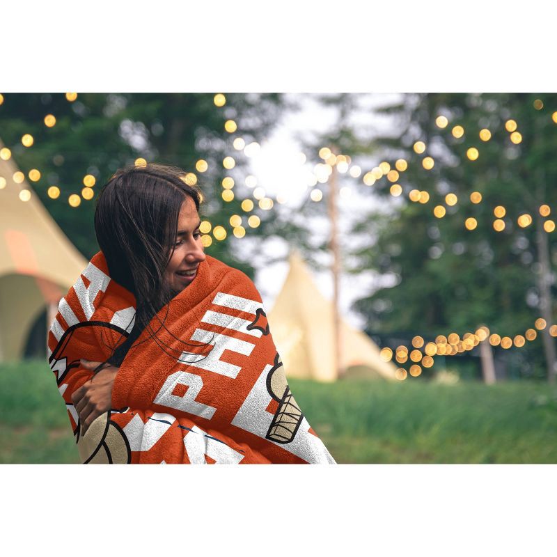 slide 2 of 2, NHL Philadelphia Flyers 60"x80" Cartoon Puck Ultra Soft Blanket, 1 ct