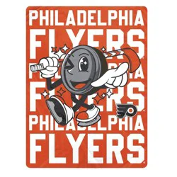 NHL Philadelphia Flyers 60"x80" Cartoon Puck Ultra Soft Blanket
