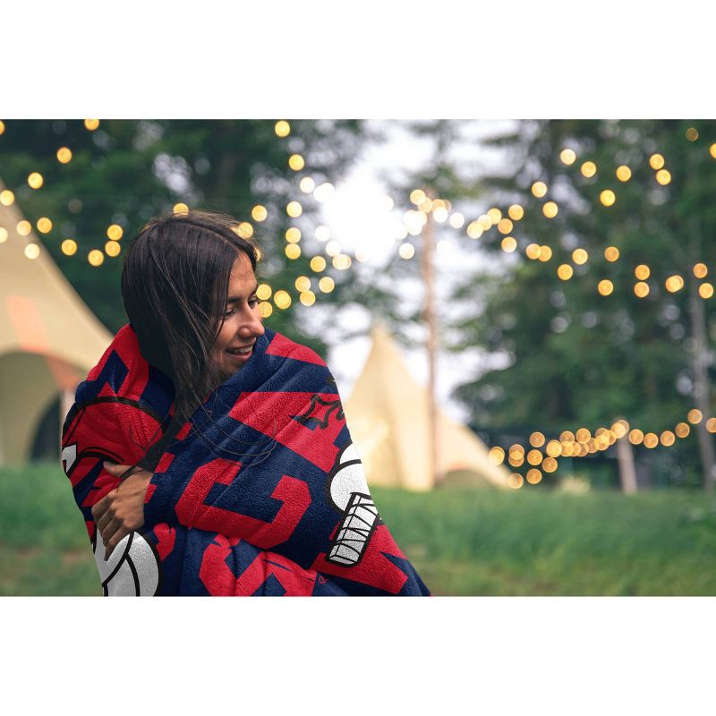 slide 2 of 2, NHL Washington Capitals 60"x80" Cartoon Puck Ultra Soft Blanket, 1 ct